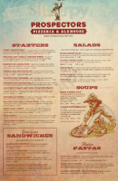 Prospectors Pizzeria Alehouse menu