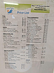 Kingfisher Fish & Chips menu