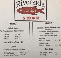 Riverside Fish And Chips menu