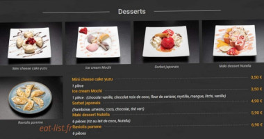 Le Du Japon menu