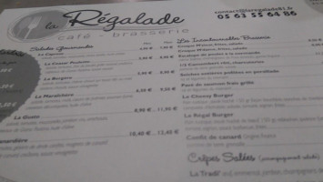 Café Brasserie La Régalade menu