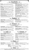 Ororks Eatery and Spirits menu