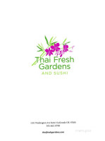 Thai Fresh Gardens And Sushi menu