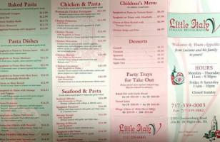 Little Italy V menu