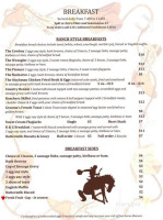 Korner Cafe menu