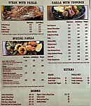 SP Steak and Paella menu