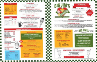 Big Jim&#x27;s Drive In menu