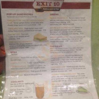 Exit 10 And Pub menu