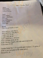Jake's menu