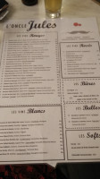 L'Oncle Jules menu