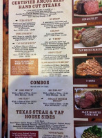 Texas Steak Tap House menu