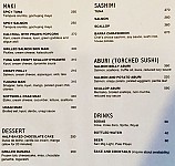 Sensei menu