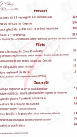 Chez Charlotte menu