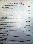 Ristorante Rapallo menu