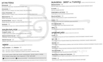Bridgetown Taphouse menu