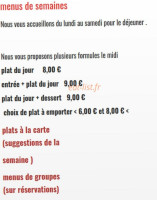 Le Petit Ecuyer (restaurant, Bar, Traiteur) menu