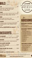 Aboun Tartines menu
