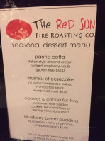 Red Sun Fire Roasting Company menu