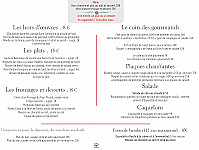 Le Scaramouche menu