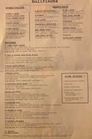 Bullfinch's menu