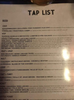 Knickerbocker Tavern menu