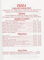 Spiedini's Pizza Parlor menu