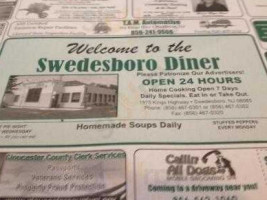 Swedesboro Diner menu