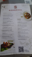 Signorizza Angouleme-champniers menu