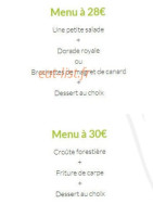 L'agape menu