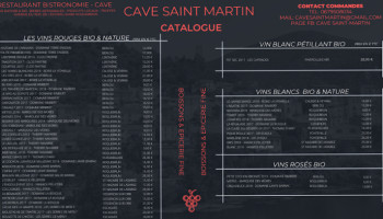 Cave Saint Martin food