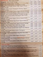 La Bella Italia menu