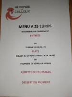 Auberge de Ceilloux menu