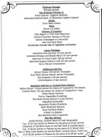 Lake House Restaurant And Bar menu