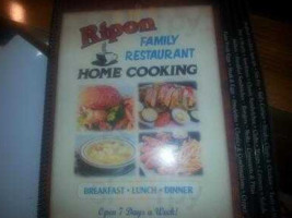 Ripon Family menu