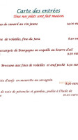 De La Cloche menu