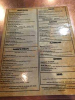 The Back Room Grill menu