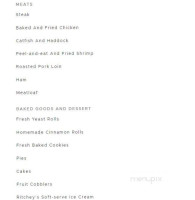 Prime Sirloin Buffet menu