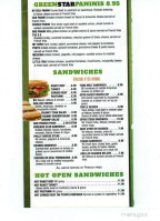 Greenstar menu