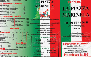 La Piazza Marinela menu