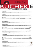 La Bucherie menu