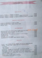 Le Rond de Serviette menu
