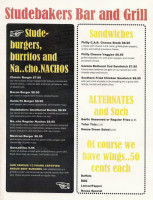 Side Line Grill menu