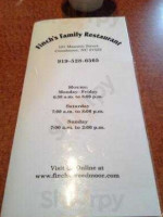 Finch's Family Restaurant food