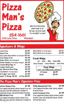 Pizza Mans Pizza menu