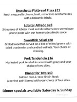 Johnson's Seafood And Steak menu