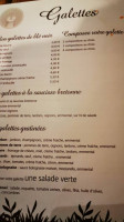 Le Moulin Vert menu