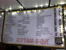 Red's -b-que menu