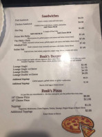 Rezk's Burger Lounge Pizzeria menu