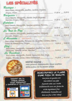 Fred La Tour De Pizz' menu