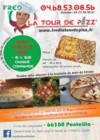Fred La Tour De Pizz' food